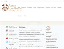 Tablet Screenshot of amityfdn.org